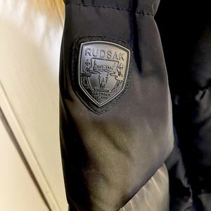 Rudsak winter jacket… high cut front low cut back… backpack straps
